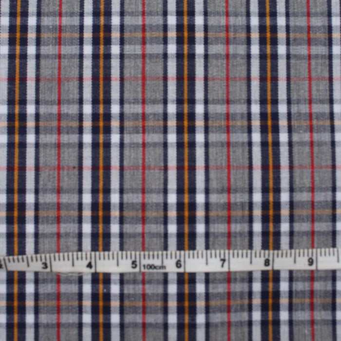 swatch-Light Cotton Poplin - Checks - 11 Variants Available-Fabric-FabricSight