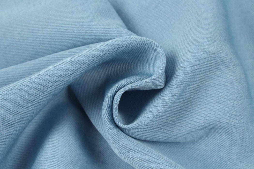 swatch-Light Denim for Shirting - Tencel Blend-Fabric-FabricSight
