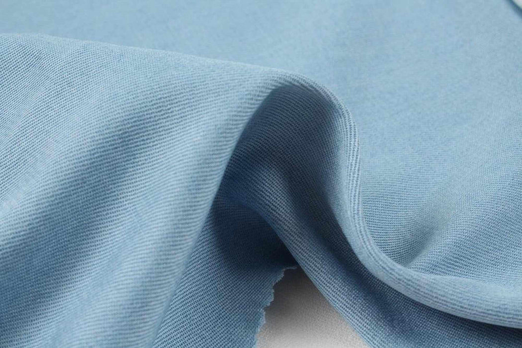 swatch-Light Denim for Shirting - Tencel Blend-Fabric-FabricSight