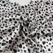 swatch-Light-Weight Satin - Black and White Leopard Print-Fabric-FabricSight
