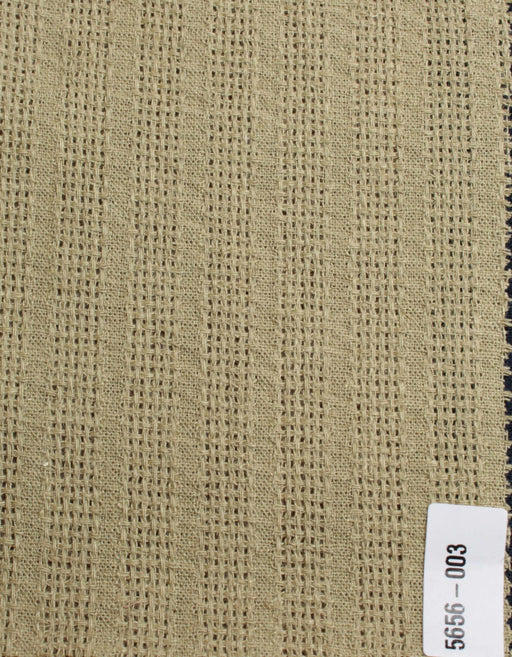 swatch-Linen Cotton Barré Etamine – Washed Texture – European Flax Blend-Fabric-FabricSight