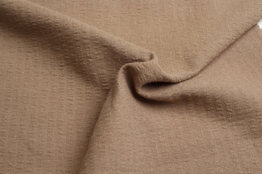 swatch-Linen Cotton Seersucker – Washed Texture – European Flax-Fabric-FabricSight
