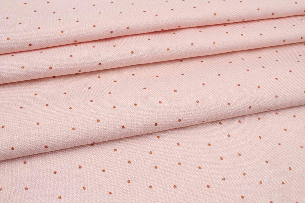 swatch-Luxury Viscose Twill - Printed Dots - 7 colors available-Fabric-FabricSight