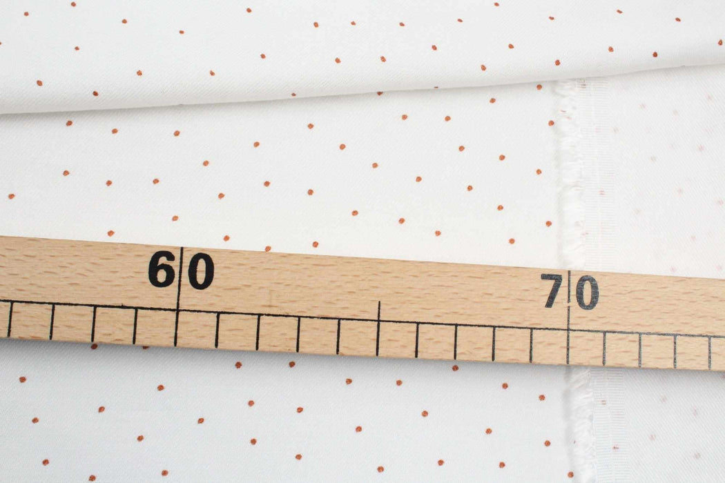 swatch-Luxury Viscose Twill - Printed Dots - 7 colors available-Fabric-FabricSight