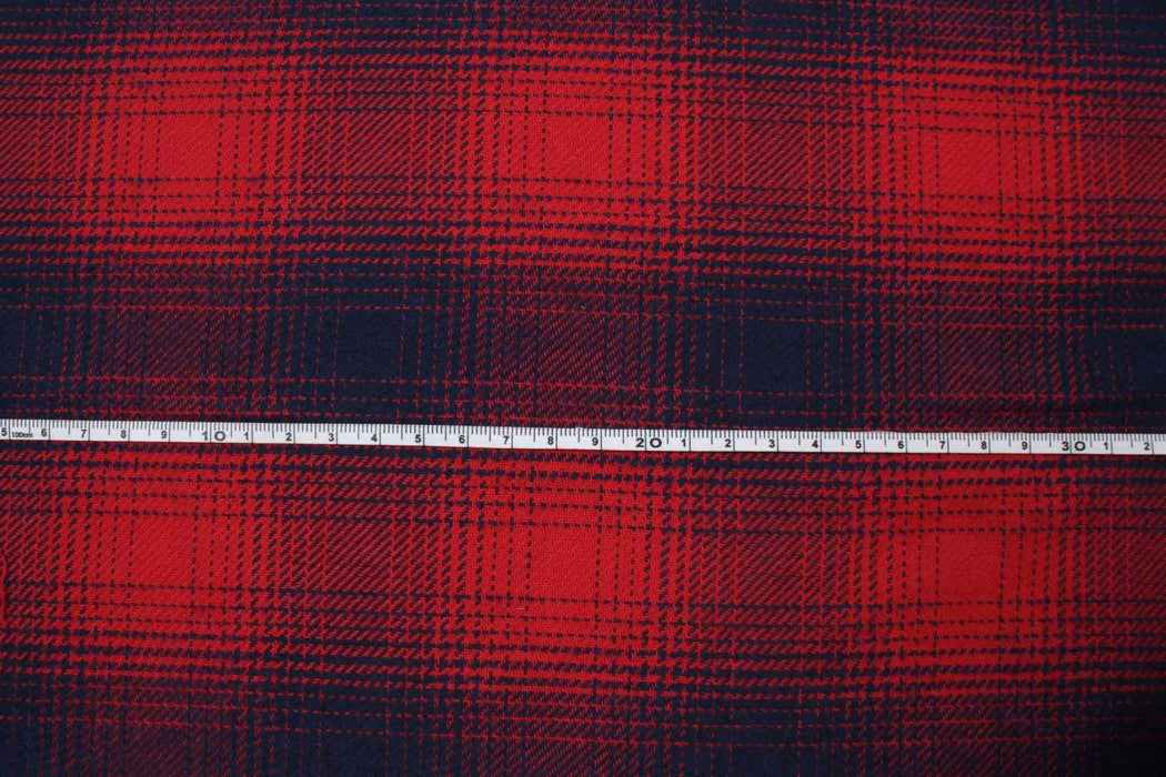 swatch-Mid-Weight Cotton Flannel Checks for Over-Shirts and Bottoms-Fabric-FabricSight