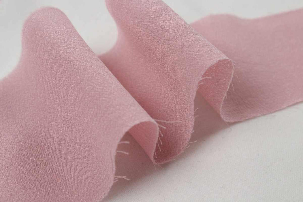 swatch-Natural Silk Crepe de Chine - Light-Weight - 14 Colors Available-Fabric-FabricSight