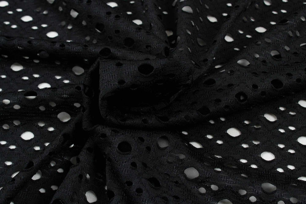 swatch-Openwork Knitted Jacquard for Swimwear-Fabric-FabricSight
