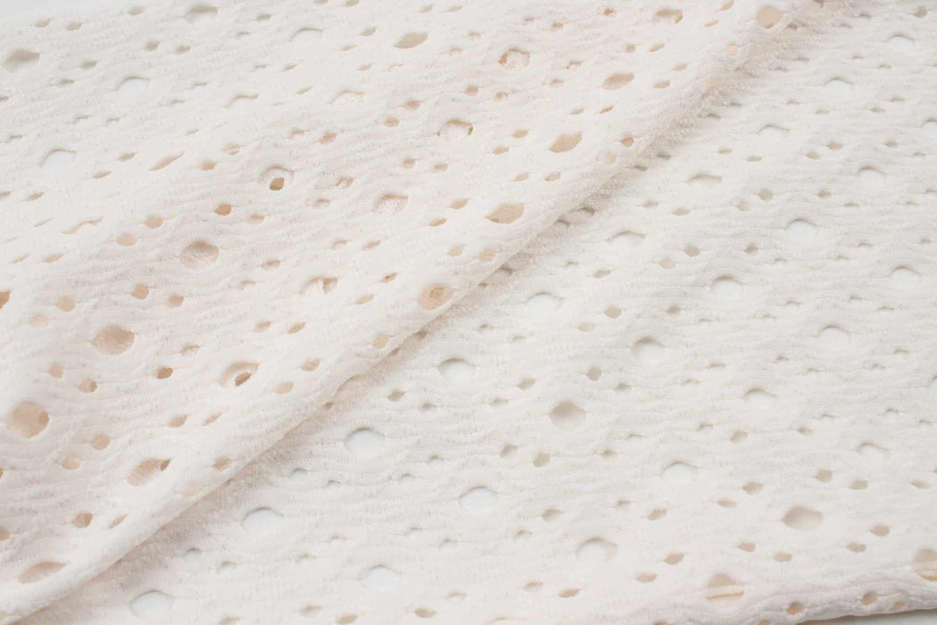swatch-Openwork Knitted Jacquard for Swimwear-Fabric-FabricSight