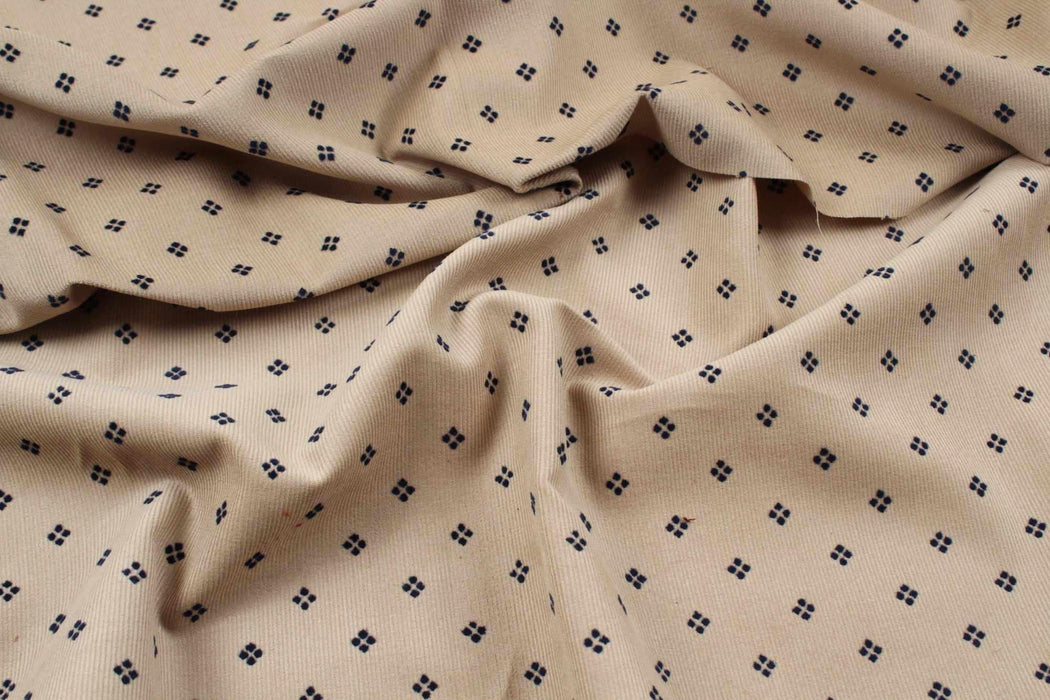 swatch-Organic Cotton Baby Corduroy - Flock Print-Fabric-FabricSight