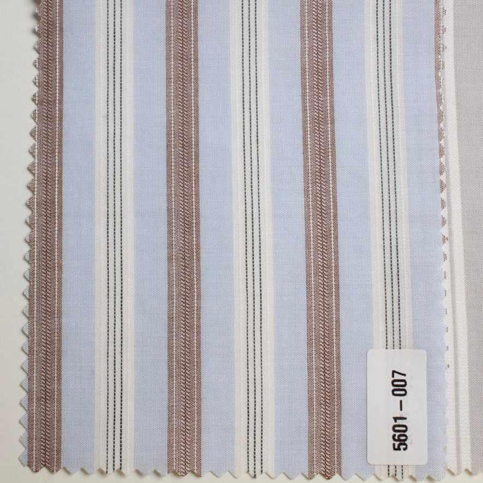 swatch-Organic Cotton Barré Stripe Shirting – Yarn Dyed – 9 Variants – Reorderable-Fabric-FabricSight