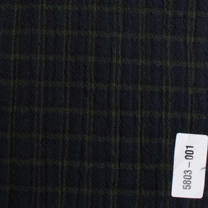 swatch-Organic Cotton Double Gauze – Checks-Fabric-FabricSight