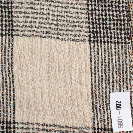 swatch-Organic Cotton Double Gauze – Checks & Windowpane-Fabric-FabricSight