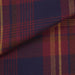swatch-Organic Cotton Flannel Shirting - Burgundy / Blue Checks (1 Mt Remnant)-Remnant-FabricSight