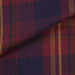 swatch-Organic Cotton Flannel Shirting - Burgundy / Blue Checks-Fabric-FabricSight