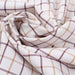 swatch-Organic Cotton Windowpane Twill Shirting-Fabric-FabricSight