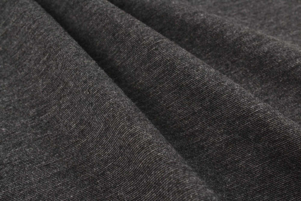 swatch-Premium Punto Roma - Grey Melange-Fabric-FabricSight