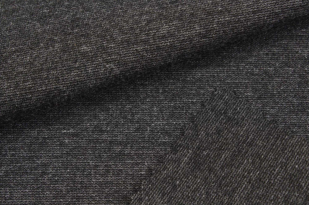 swatch-Premium Punto Roma - Grey Melange-Fabric-FabricSight
