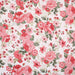 swatch-Printed Cotton Satin - Red Flowers-Fabric-FabricSight