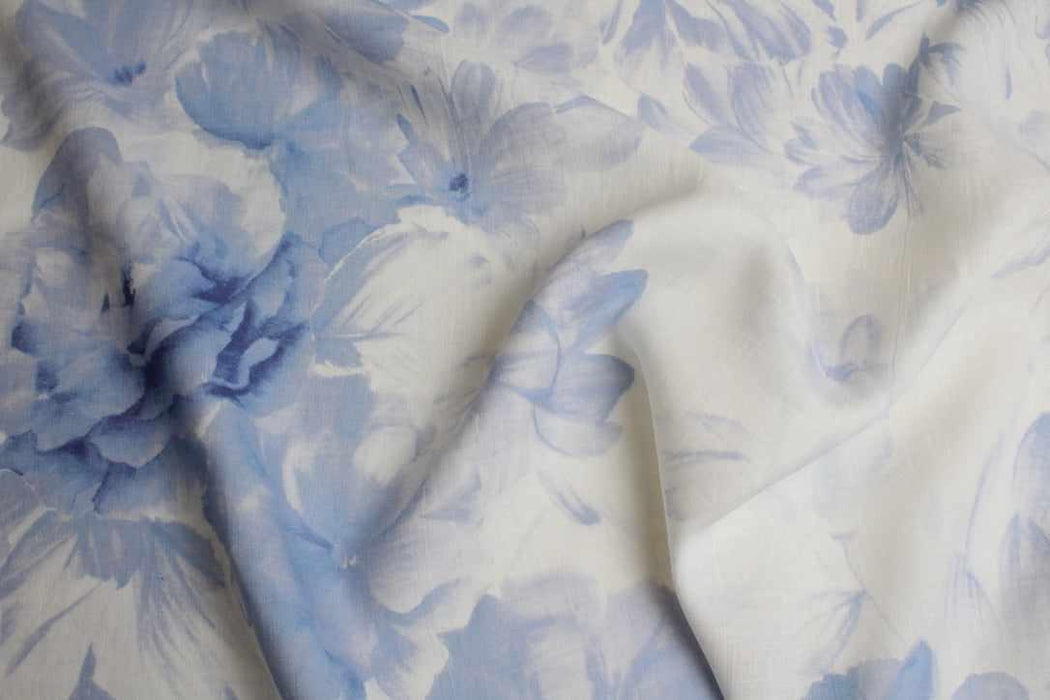 swatch-Printed Mid-Weight Washed Linen-Fabric-FabricSight