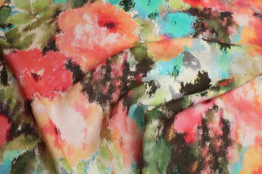 swatch-Printed Mid-Weight Washed Linen-Fabric-FabricSight