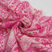 swatch-Printed Polyester Satin - Pink Paisley-Fabric-FabricSight