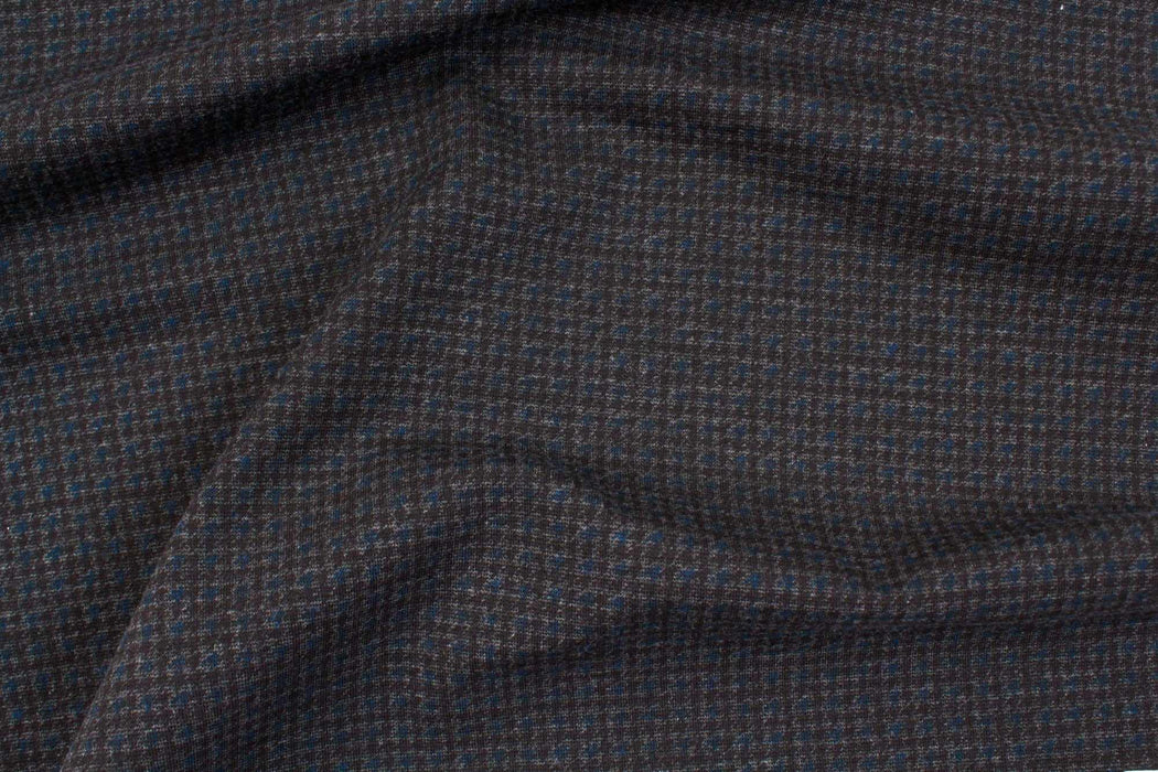 swatch-Punto Roma Bi-Color Houndstooth print-Fabric-FabricSight