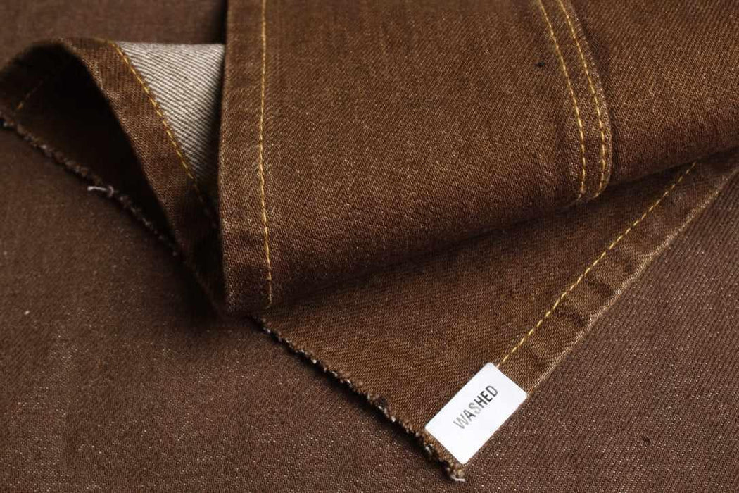 swatch-Raw Recycled Cotton Denim – Heavyweight Garment Wash Denim – 4 Colors-Fabric-FabricSight