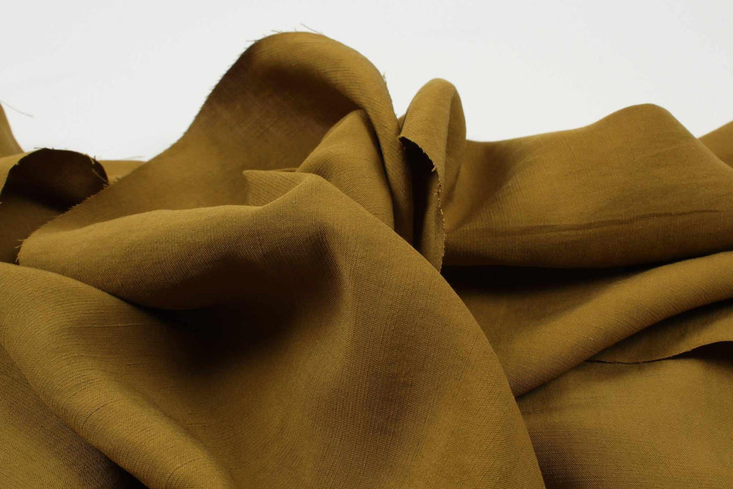 swatch-Rayon Linen with Slubbed Yarn for Dresses and Tops-Fabric-FabricSight