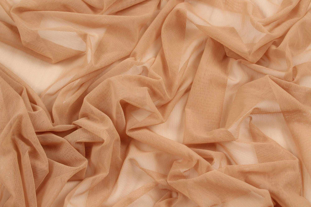 swatch-Recycled Polyamide Tulle with Vegetable Dyes - Stretch - 7 Colors Available-Fabric-FabricSight