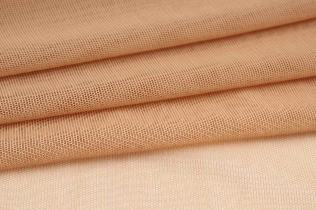 swatch-Recycled Polyamide Tulle with Vegetable Dyes - Stretch - 7 Colors Available-Fabric-FabricSight