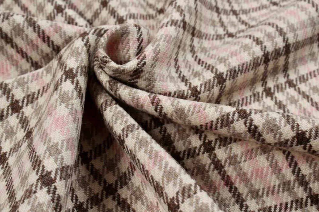 swatch-Recycled Wool for Coats - Checks-Fabric-FabricSight