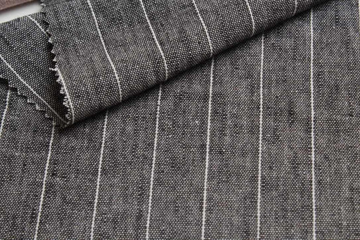 swatch-Rustic Diplomatic Stripe Fabric – Textured Blend-Fabric-FabricSight