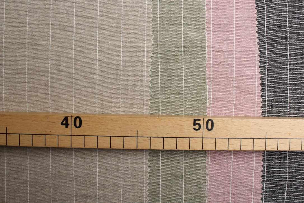 swatch-Rustic Diplomatic Stripe Fabric – Textured Blend-Fabric-FabricSight