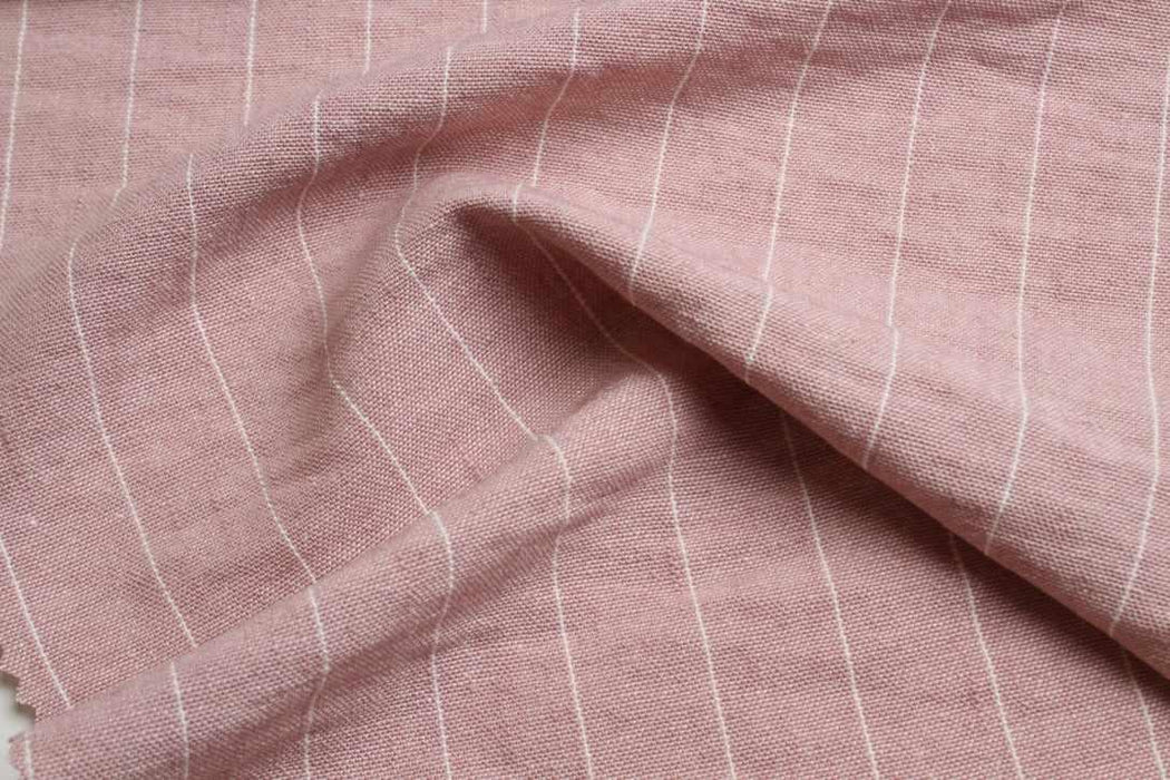 swatch-Rustic Diplomatic Stripe Fabric – Textured Blend-Fabric-FabricSight