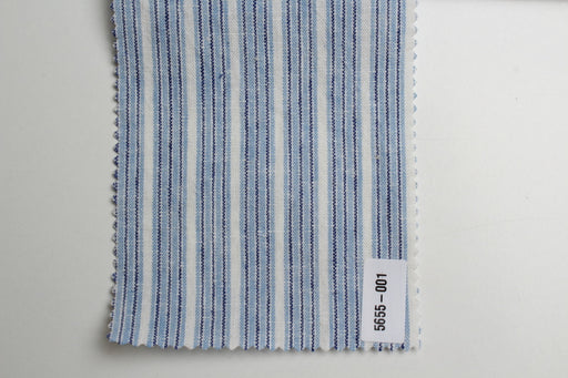 swatch-Rustic Linen Cotton Canvas – Stripes-Fabric-FabricSight
