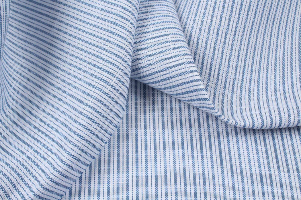 swatch-Rustic Linen Cotton Stripes - 4 variants-Fabric-FabricSight