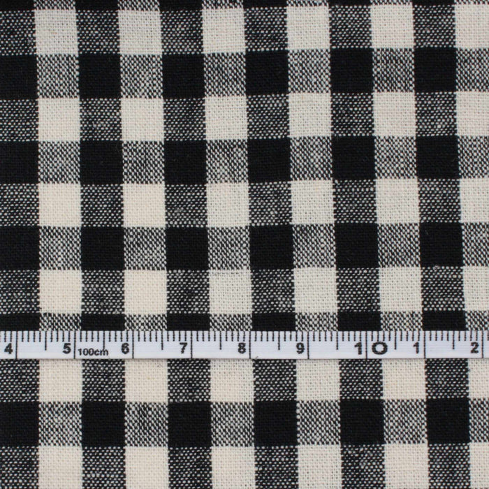 swatch-Rustic Linen Cotton - Stripes and Checks - 7 Variants Available-Fabric-FabricSight