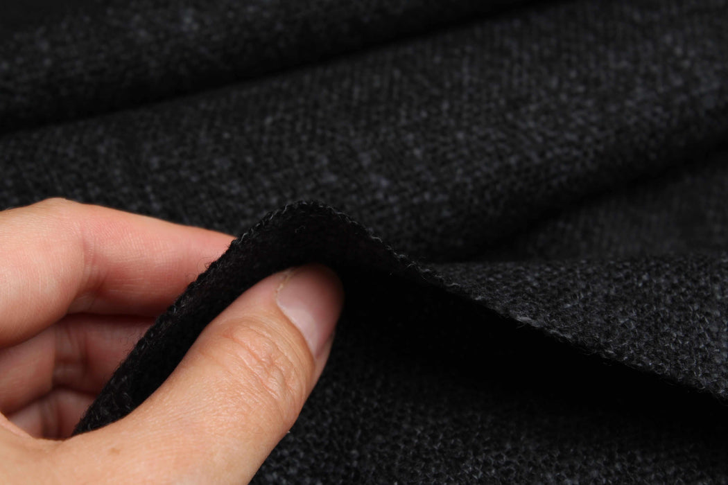 swatch-Rustic Wool & Cotton Twill for Coats-Fabric-FabricSight