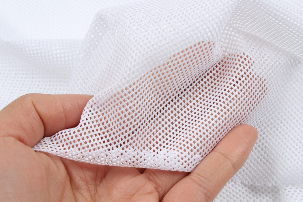 swatch-Seaqual™ Recycled Polyester Eyelet Mesh - 5 Colors Available-Fabric-FabricSight