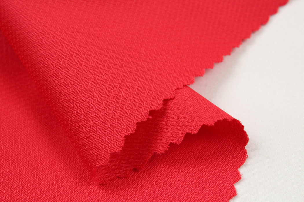 swatch-Seaqual™ Recycled Polyester Technical Fabric - Rhombus Texture - Light-Weight-Fabric-FabricSight