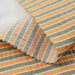 swatch-Seaqual™ Recycled Polyester and Cotton Wrinkled Effect Fabric - Stripes-Fabric-FabricSight