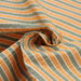swatch-Seaqual™ Recycled Polyester and Cotton Wrinkled Effect Fabric - Stripes-Fabric-FabricSight