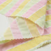 swatch-Seaqual™ Recycled Polyester and Ecovero Viscose Wrinkled Effect Fabric - Stripes-Fabric-FabricSight