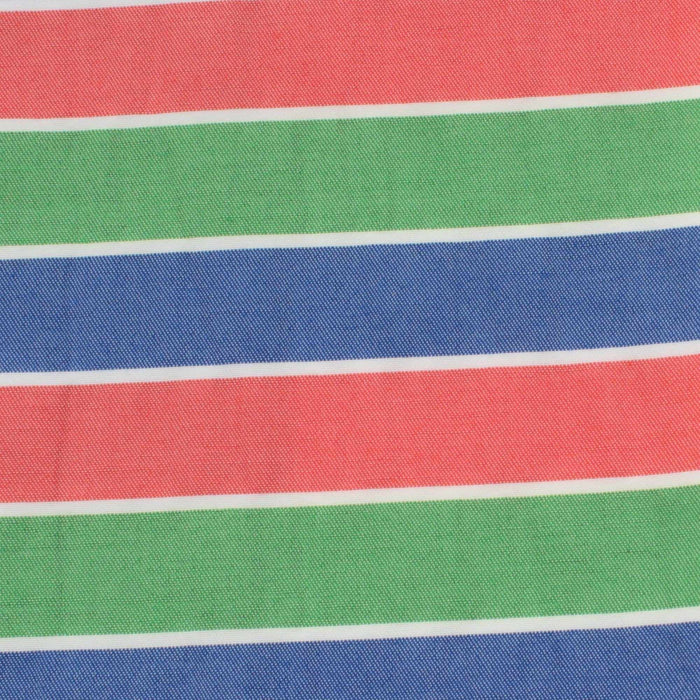 swatch-Seaqual™ Recycled Polyester and Ecovero Viscose Wrinkled Effect Fabric - Stripes-Fabric-FabricSight