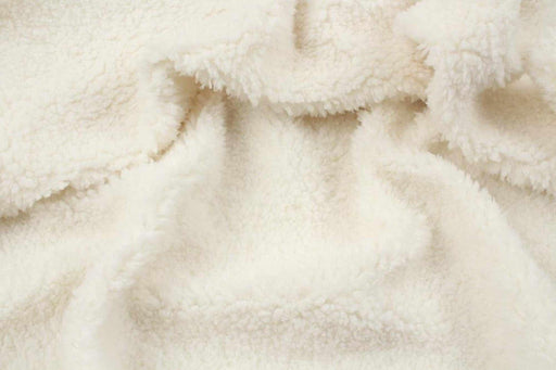 swatch-Sherpa Teddy Fur For Outwear - Organic Cotton-Fabric-FabricSight