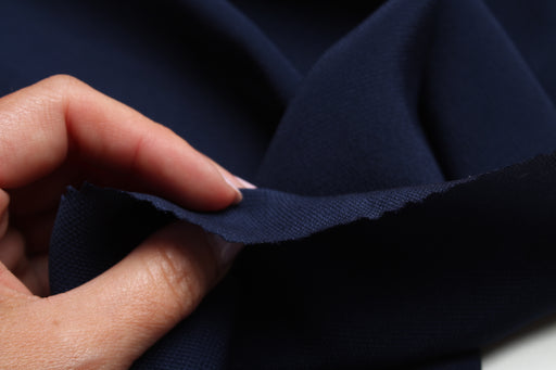 swatch-Silk Acetate Dobby - Navy-Fabric-FabricSight