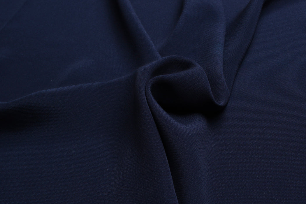 swatch-Silk Acetate Dobby - Navy-Fabric-FabricSight
