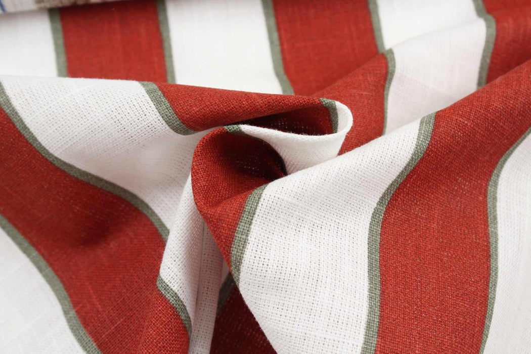 swatch-Slub Cotton Stripes Print - 2 Designs Available-Fabric-FabricSight