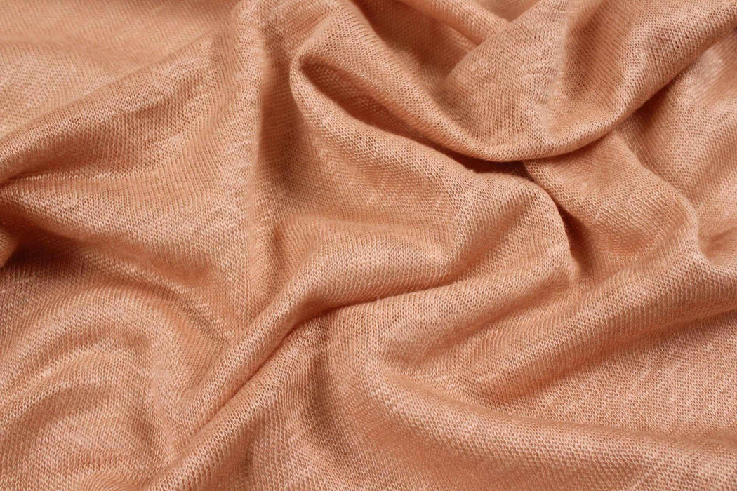 swatch-Soft Linen Single Jersey - Vintage Pink-Fabric-FabricSight