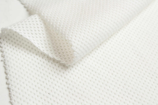 swatch-Soft Mesh Cotton Jersey - White-Fabric-FabricSight
